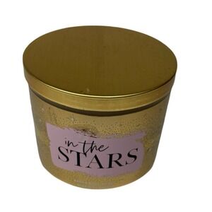Bath & Body Works In the Stars 3-Wick Candle 14.5 oz Bergamot Champagne Read